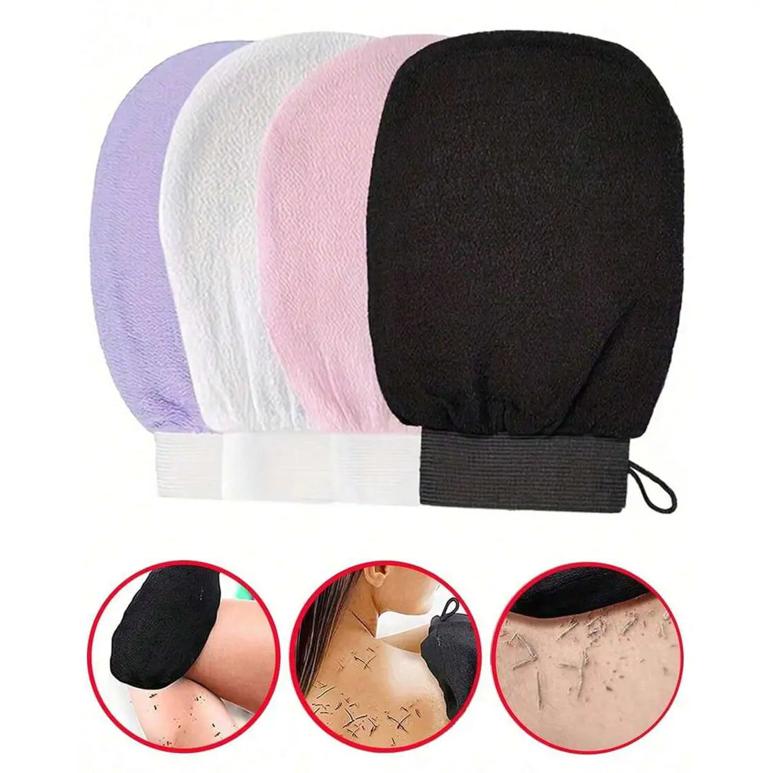 Deep Exfoliating Glove, Korean Exfoliating Glove for Smooth & Radiant Skin, Gentlyyet Effective, Cleanses Dry Dead Skin, 100% Viscose Fabric Exfoliating Mitt, Exfoliant Scrubber Glove, Exfoliator Glove, Exfoliating Tool